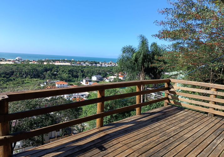 Chalé com linda vista para o mar!